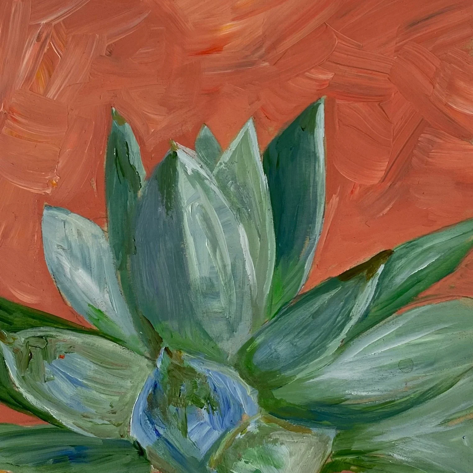 The Desert, 6"x6", acrylic on wood, $125