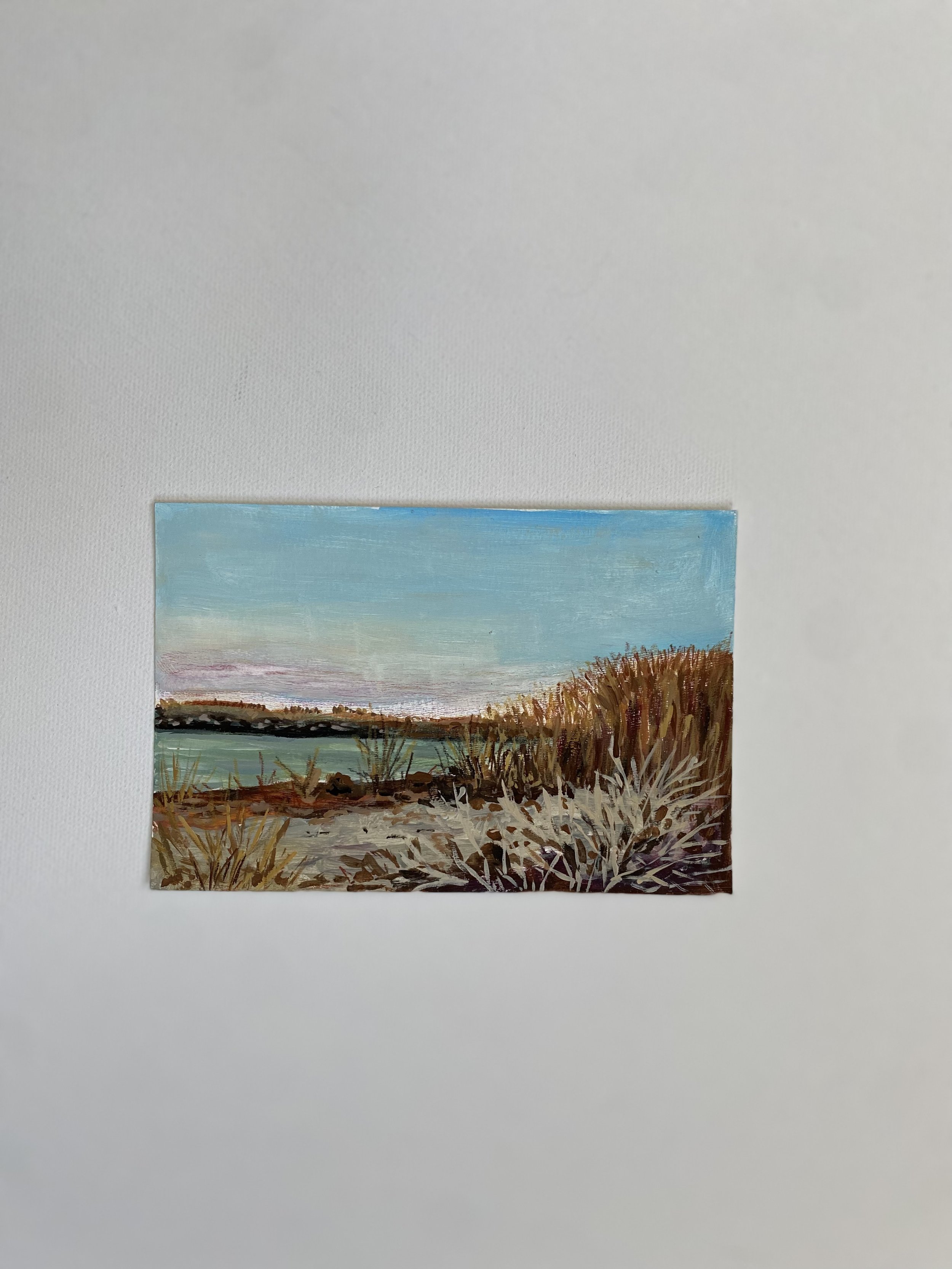 Ohio #6, 4"x6", Acrylic on paper