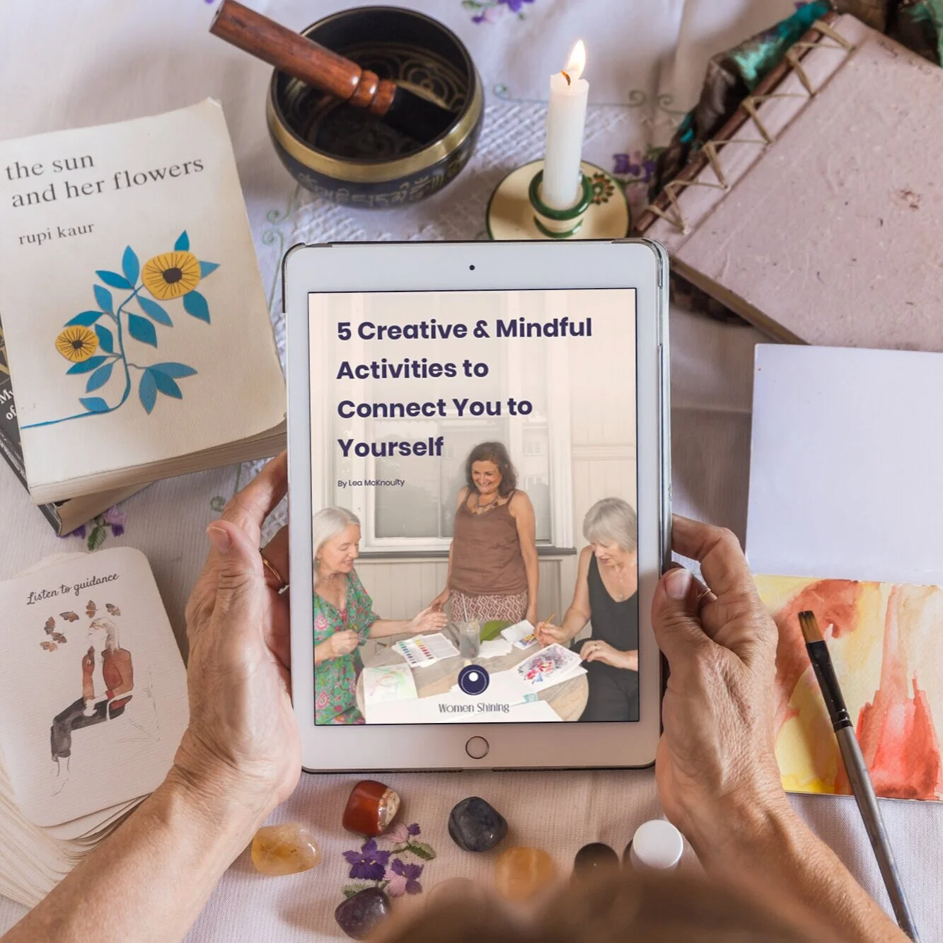 Free eBook: 5 Creative & Mindful Activities to Connect You to YourselfIn this eBook I highlight five activities that will bring you into connection with yourself.These are the activities I have practised regularly over the last five years to mak…