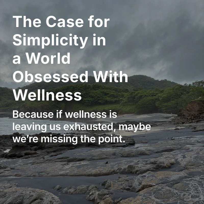 Somewhere along the way, wellness stopped feeling very&hellip; well.
We&rsquo;ve turned health into a full-time job &mdash; optimizing every bite, supplement, and step &mdash; and somehow ended up more anxious and exhausted than ever.
What if feeling