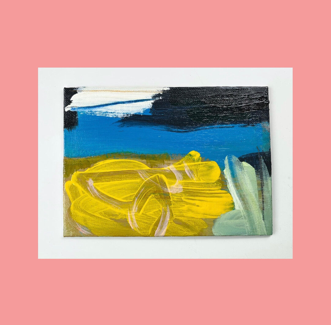 Something very free about this bold little abstract​​​​​​​​
​​​​​​​​
Back on my laptop today working on my website shop, it is getting there! 🙌🏻​​​​​​​​
​​​​​​​​
This painting on canvas board will be available to buy once my shop opens. If you&rsqu