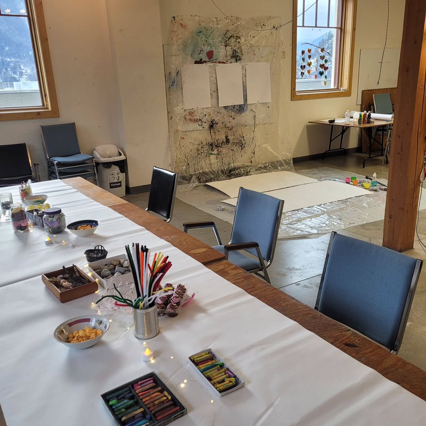 Usually just post my own art on this page, but another way art is in my life is as an art therapist. 

Had a "pinch me" moment the other day when setting up the weekly Teen art therapy groups that I facilitate - that I get to do this for a 