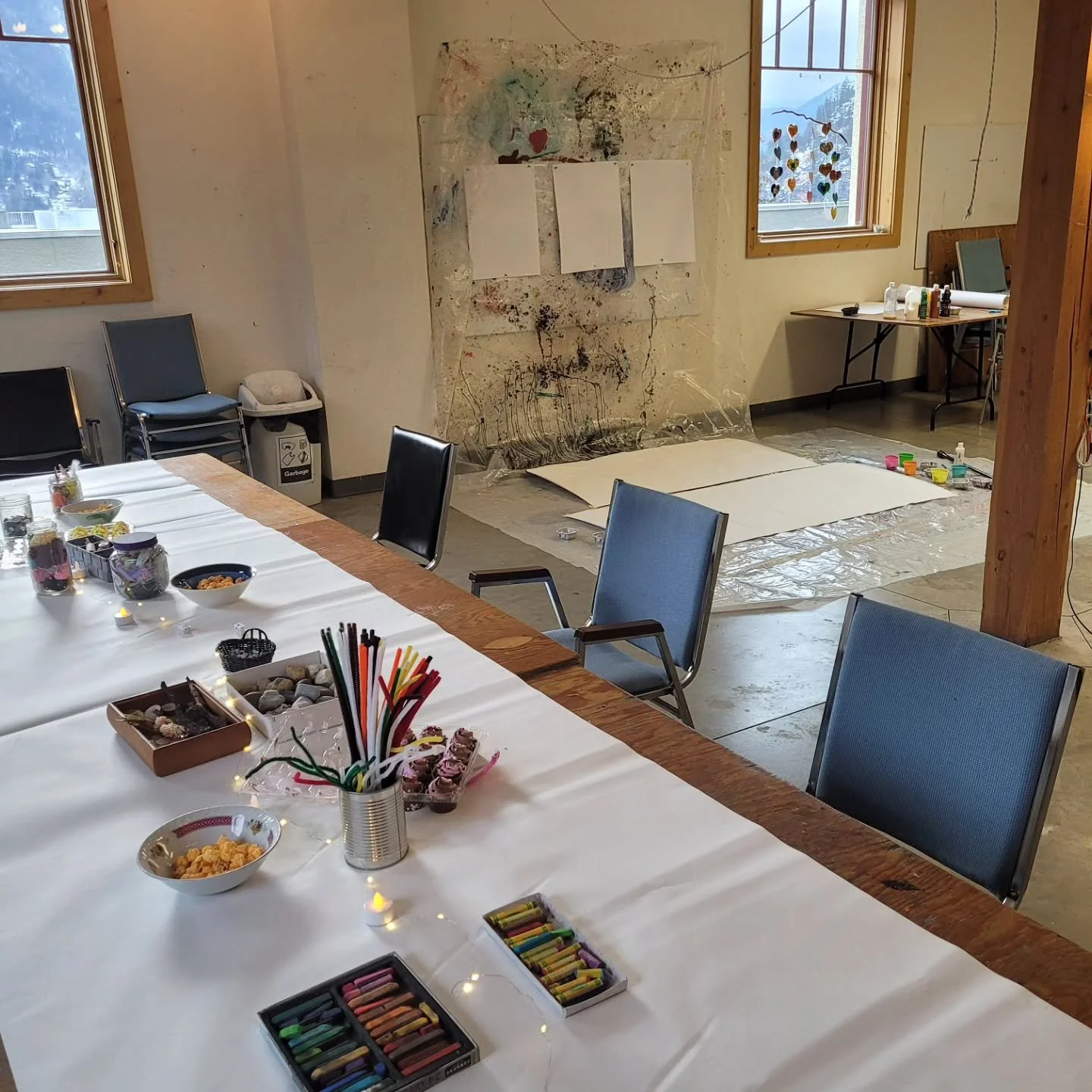 Usually just post my own art on this page, but another way art is in my life is as an art therapist. 

Had a "pinch me" moment the other day when setting up the weekly Teen art therapy groups that I facilitate - that I get to do this for a 