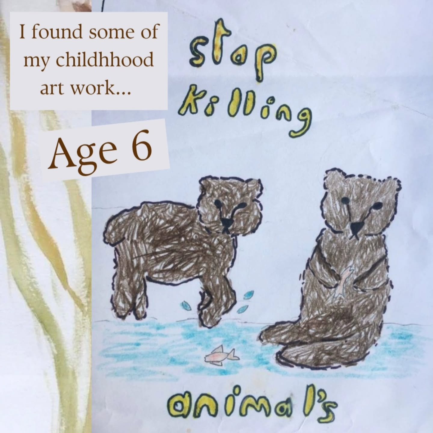 People often ask me why I like to paint animals, and it can almost feel hard to answer because it feels so innate to who I am that I can&rsquo;t really put words to it. Finding these early drawings has really confirmed that sense. I&rsquo;ve been dra