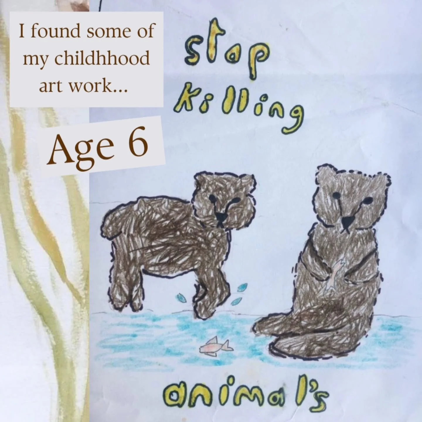 People often ask me why I like to paint animals, and it can almost feel hard to answer because it feels so innate to who I am that I can&rsquo;t really put words to it. Finding these early drawings has really confirmed that sense. I&rsquo;ve been dra