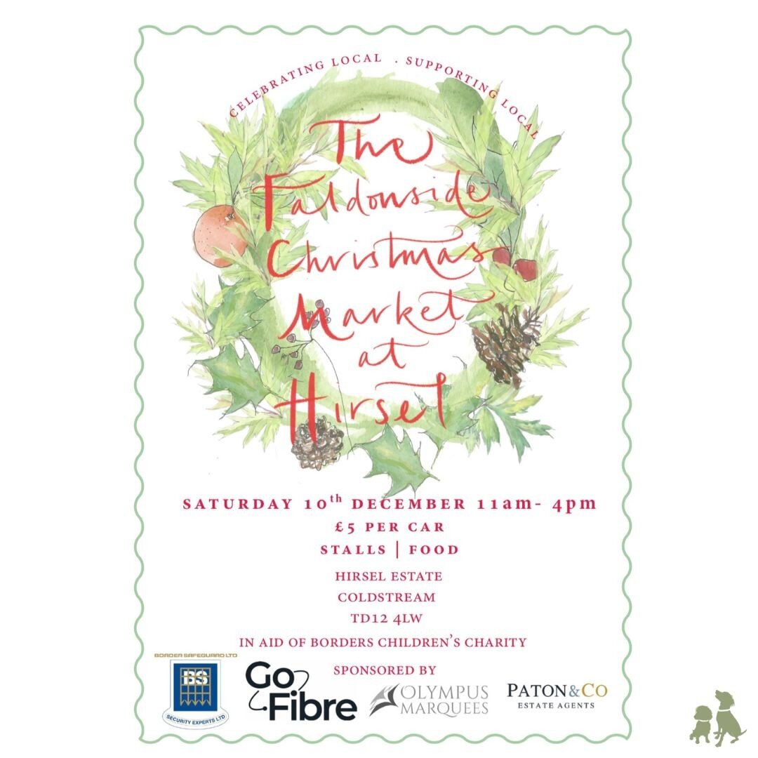 We are uber excited to be joining so many great traders @thehirselestate and @faldonsidefarmersmarket for the Christmas Market on Saturday 10 December 🎄 🤩

If you'd like to get ahead, you can pre-order your luxury dog apparel now for collection on 