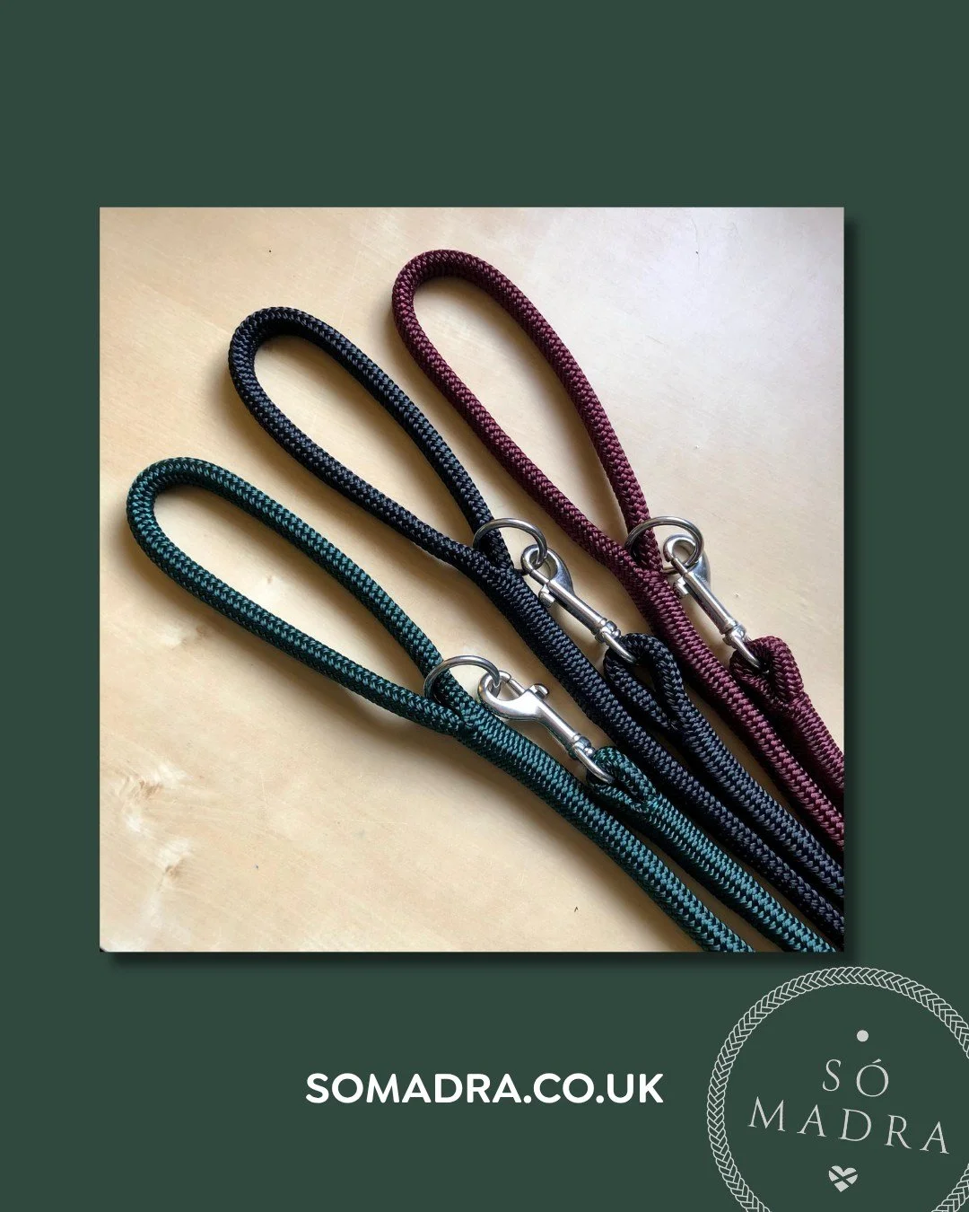 Our classic luxury clip lead. Still spliced by hand. Always will be. 💚🙌