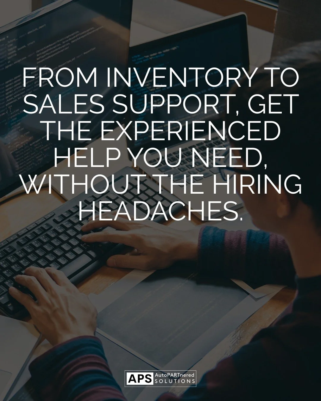 Finding and keeping great people is tough. APS takes the pressure off by connecting you with outsourced staff who are already trained in the systems recyclers use every day.
From inventory to sales support, get the help you need, without the hiring h