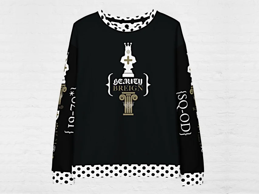 Beauty = Breign - Unisex cotton sweatshirt