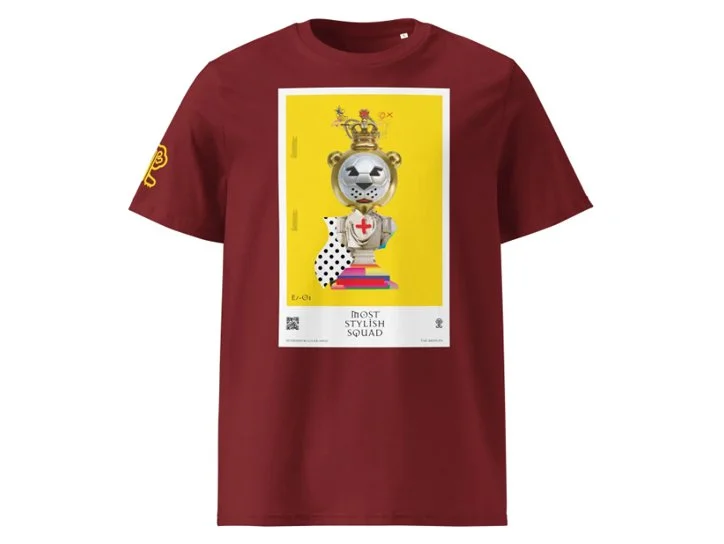 Most Stylish Squad - Gold. Edition - Unisex organic ribbed neck t-shirt