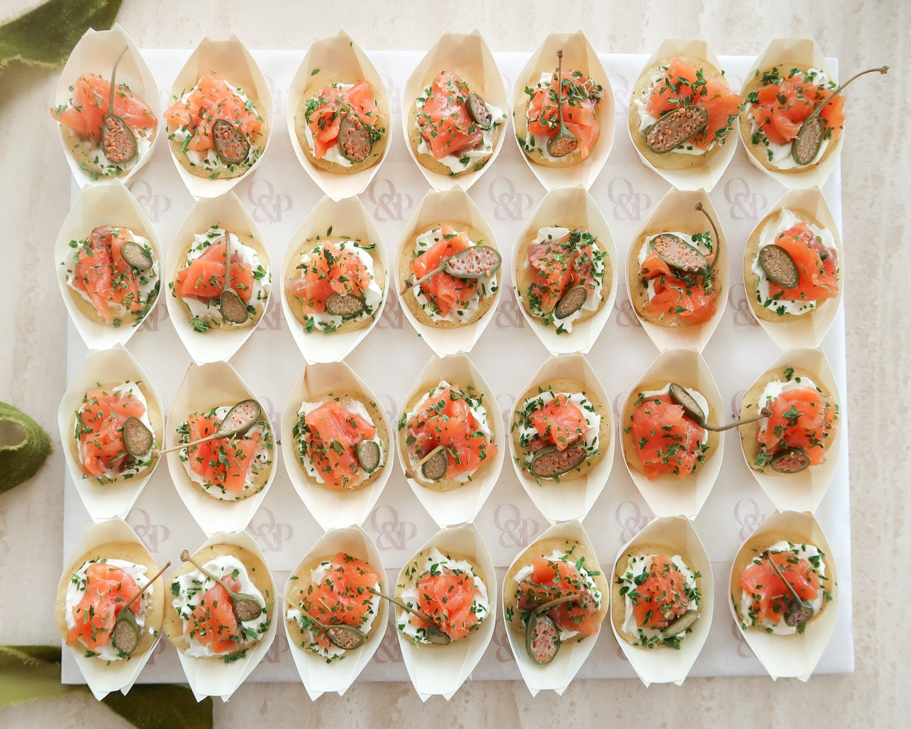 Smoked Salmon Blini Canapés