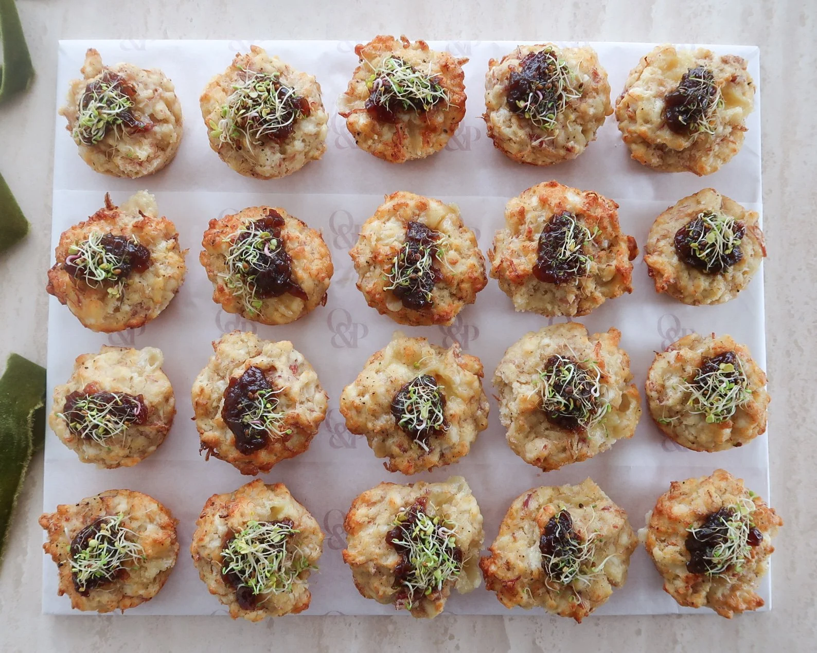 Ham hock & Gruyère savoury muffins.