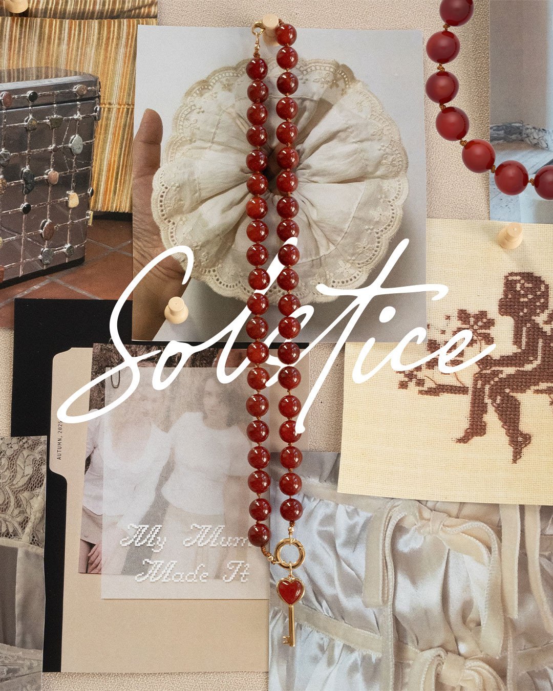 Collage &amp; Imagery for the launch of Solstice - A new limited edition, handcrafted, beaded collection by @ycl