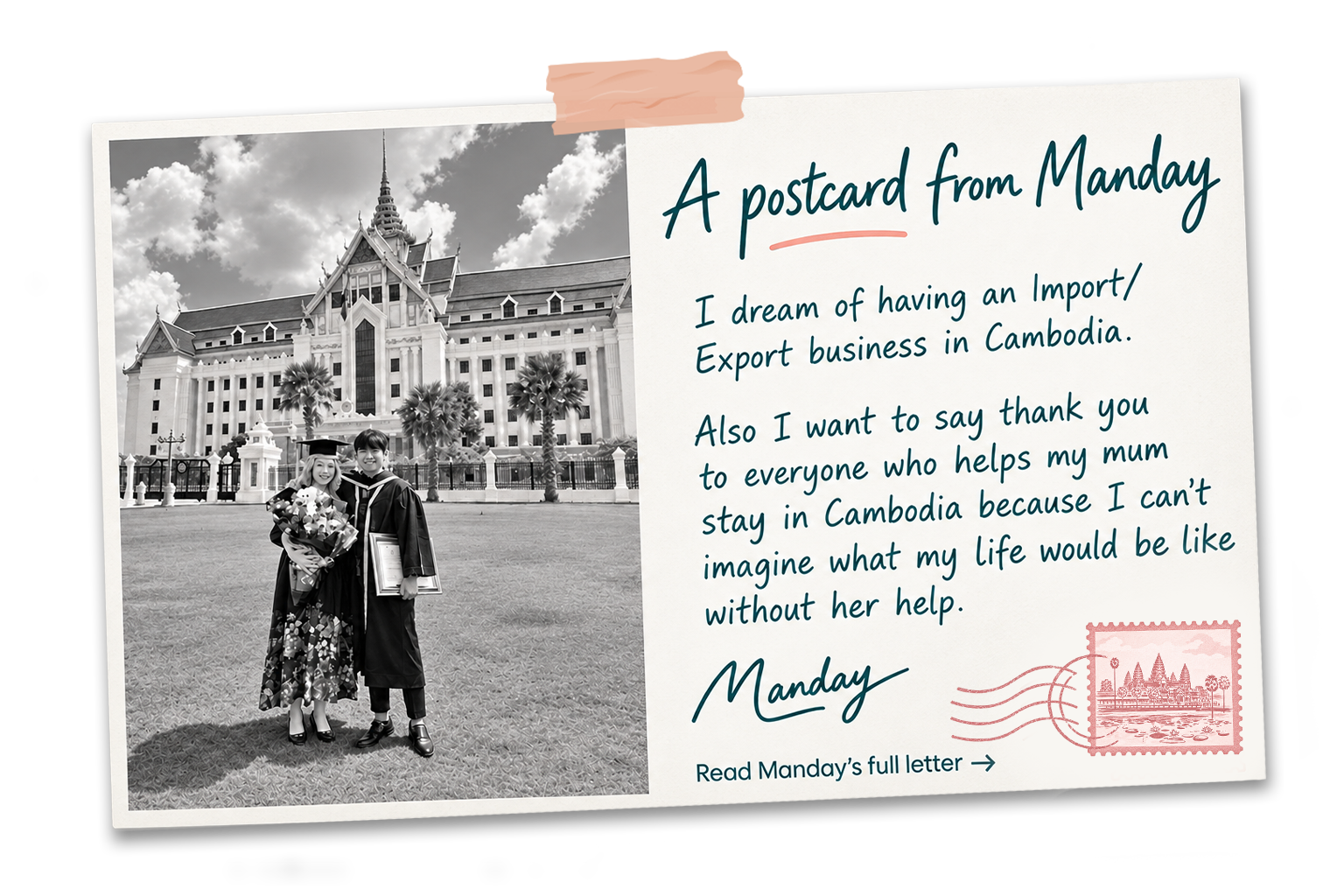 Letter from Manday