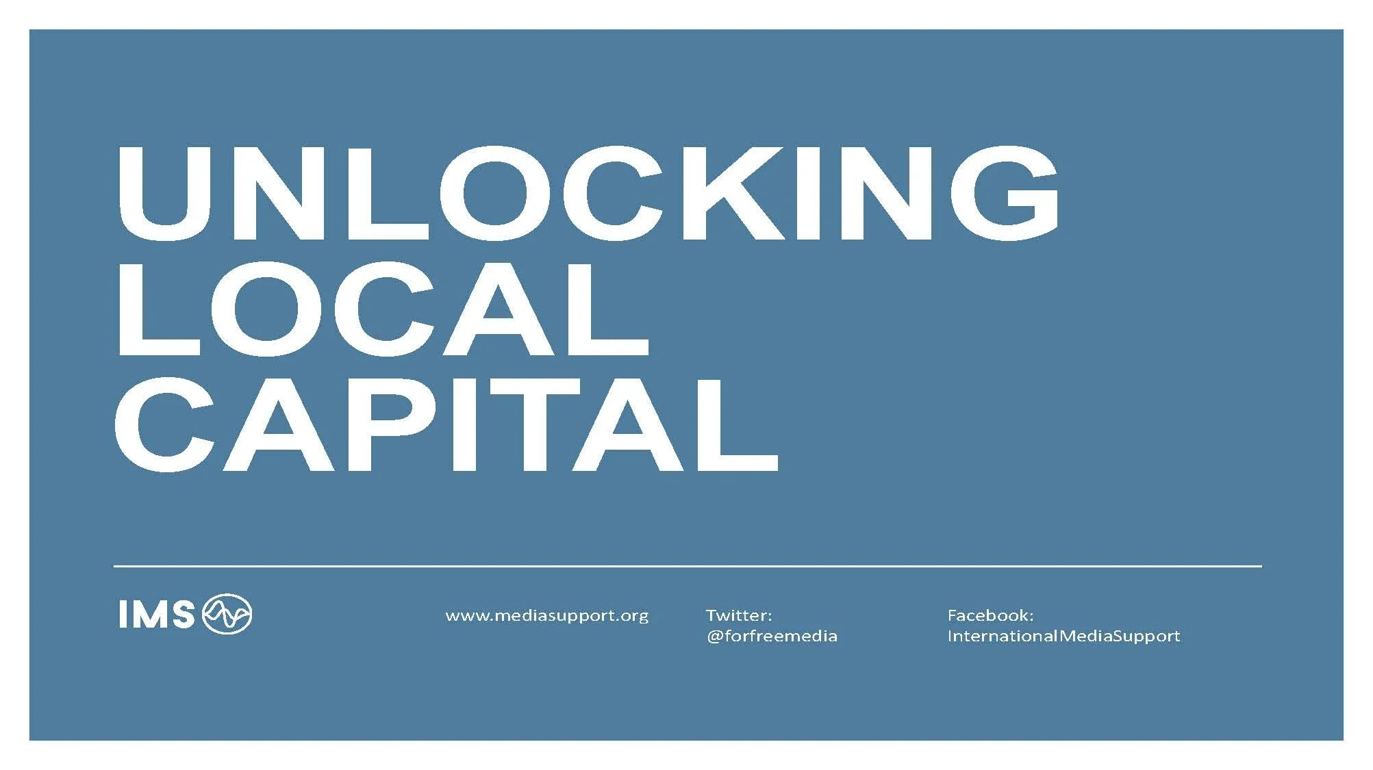 Clare Cook: Media needs money. Here's how to incentivise and activate local capital 