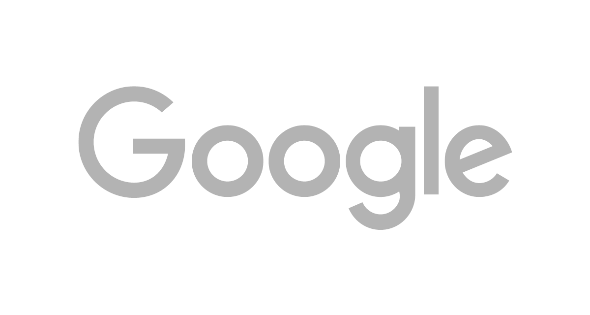 Google logo in gray monochrome