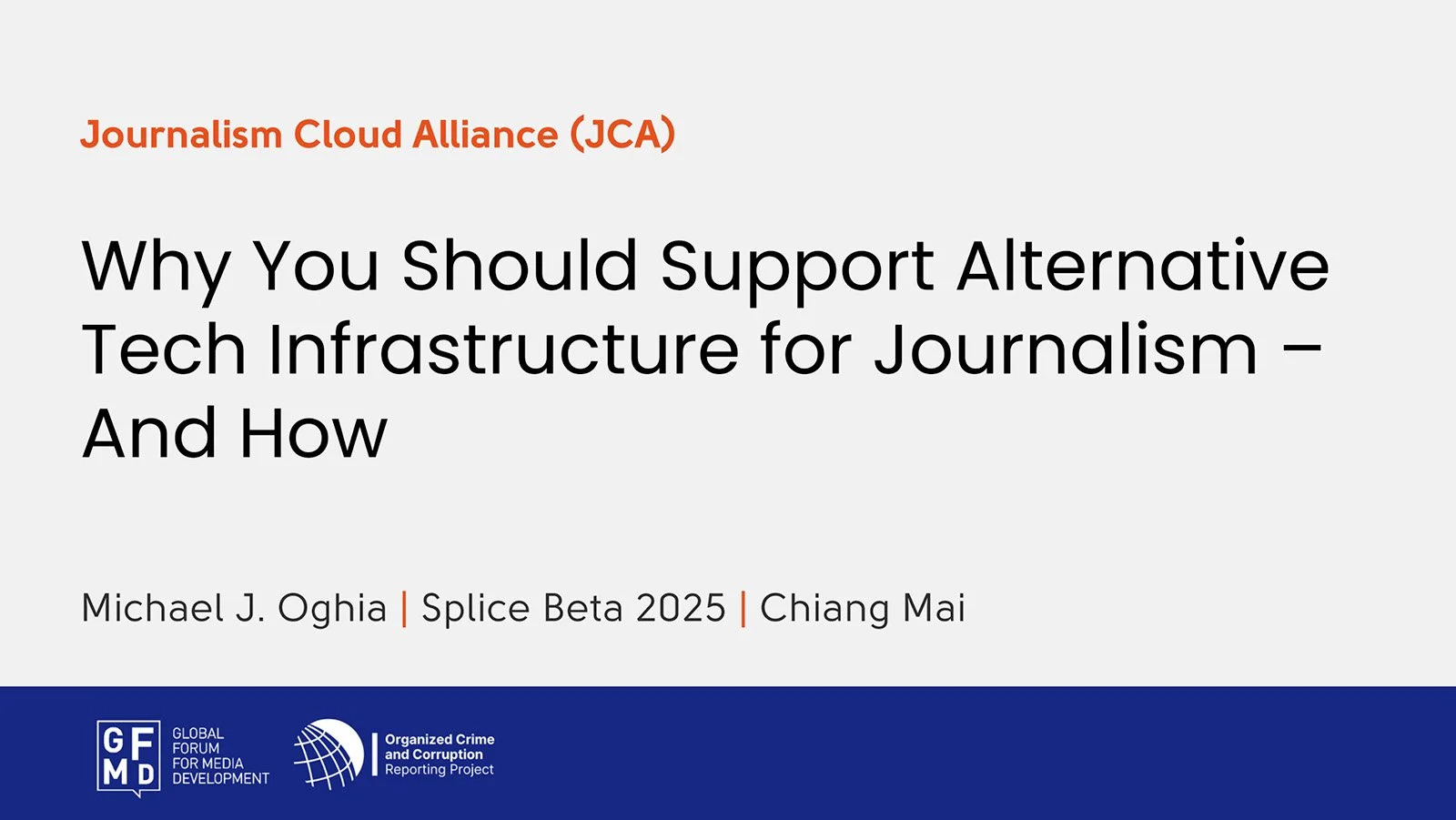 Michael J. Oghia: Why you should support alternative tech infrastructure for journalism – and how