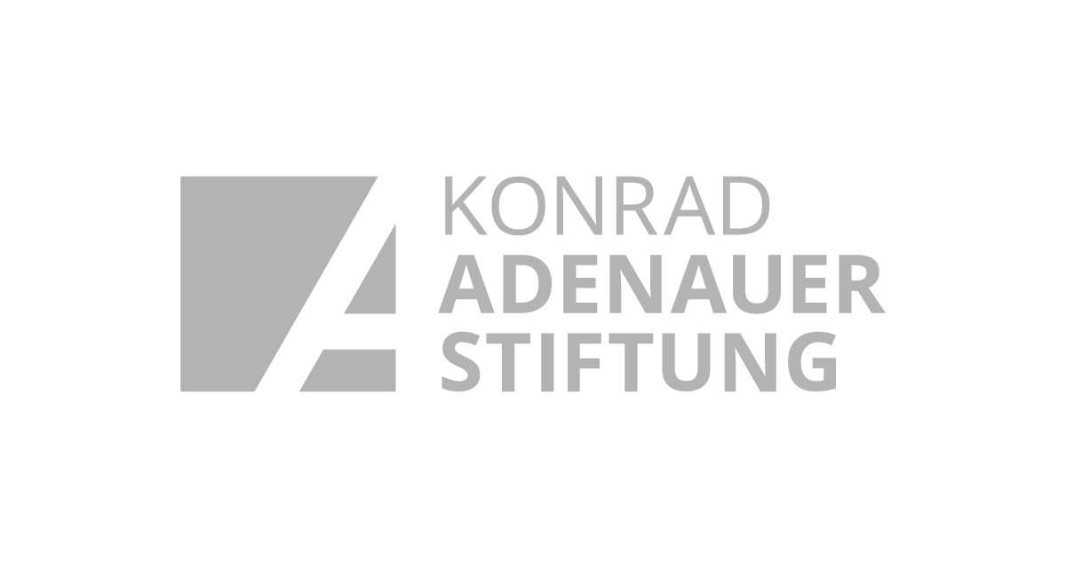 Konrad Adenauer Stiftung logo with stylized "A" design.