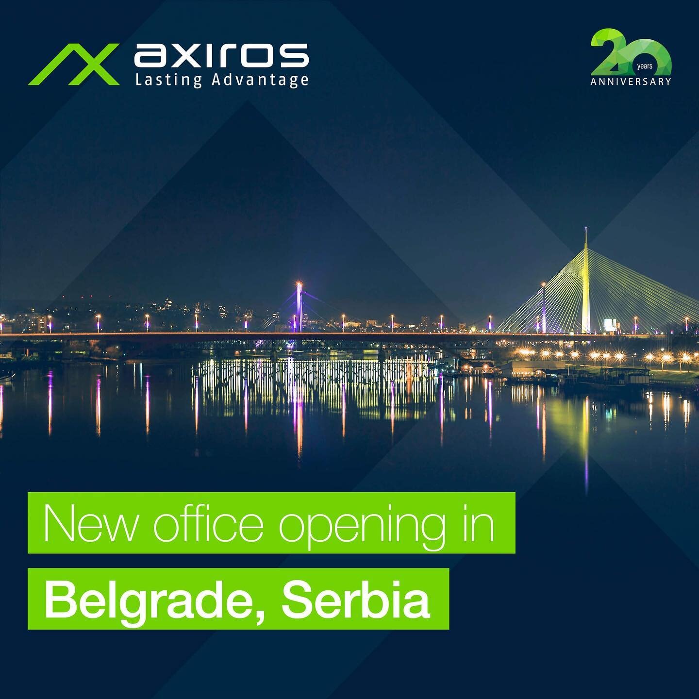 [Axiros News] Axiros wächst wieder! 🌍🚀

Axiros hat ein neues Büro in der serbischen Hauptstadt Belgrad eröffnet, das Teil der weltweiten Expansion des Unternehmens ist. ➡️ Sie können die vollständige Ankündigung lesen - Link in der Biografie!

Wir möchten uns bei allen