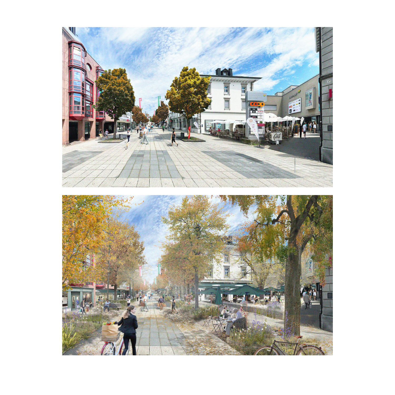 3. Schritt: Visualisierung einer Vorher-Nachher-Situation