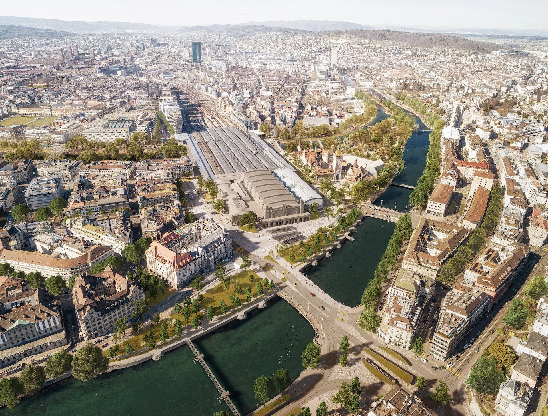 Blick nach Zürich: Debatte um Neugestaltung HB/Central