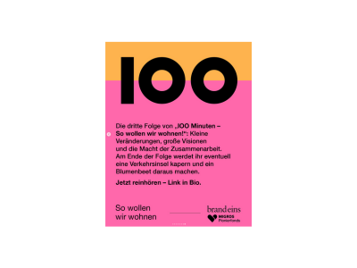 Brandeins: Podcast «IOO Minuten – So wollen wir wohnen!» mit Aurelia Winter von Grünes Gallustal