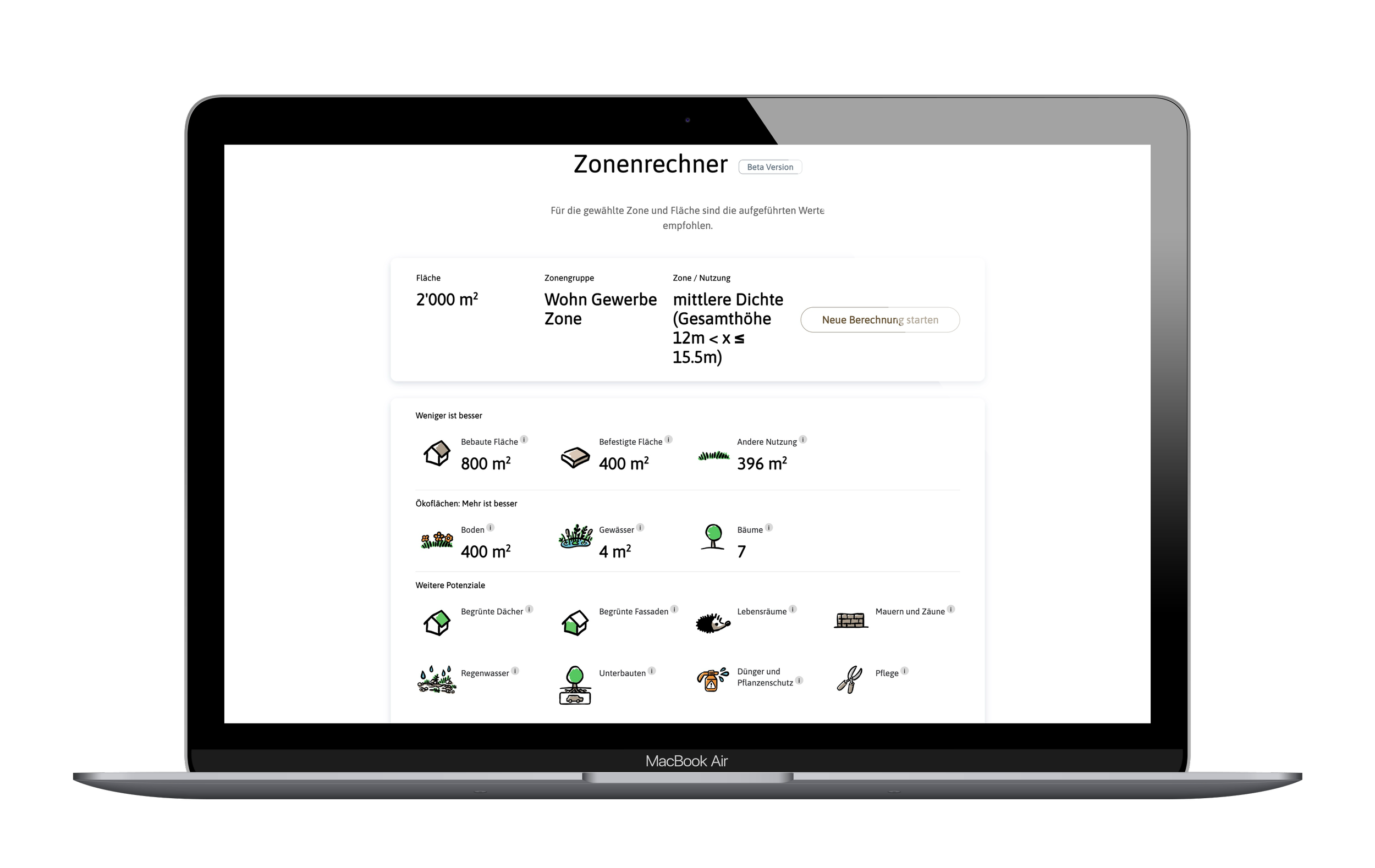 Kanton St.Gallen nutzt Zonenrechner von Grünes Gallustal