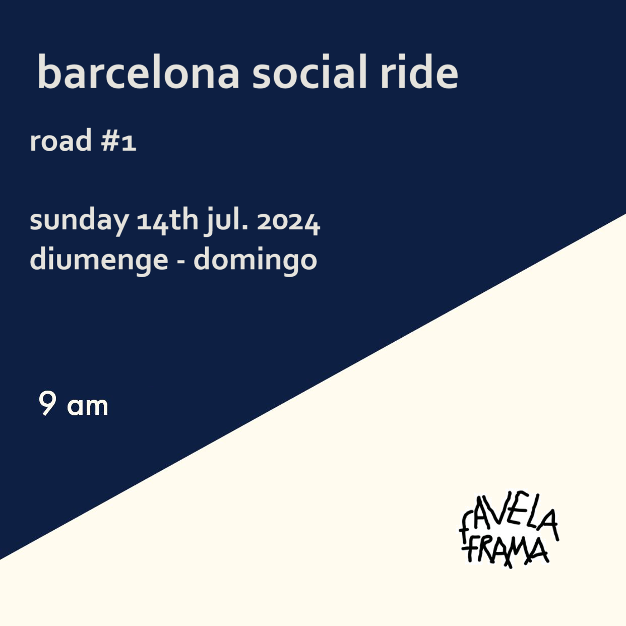 Barcelona Social Ride - Favela Frama Road #1