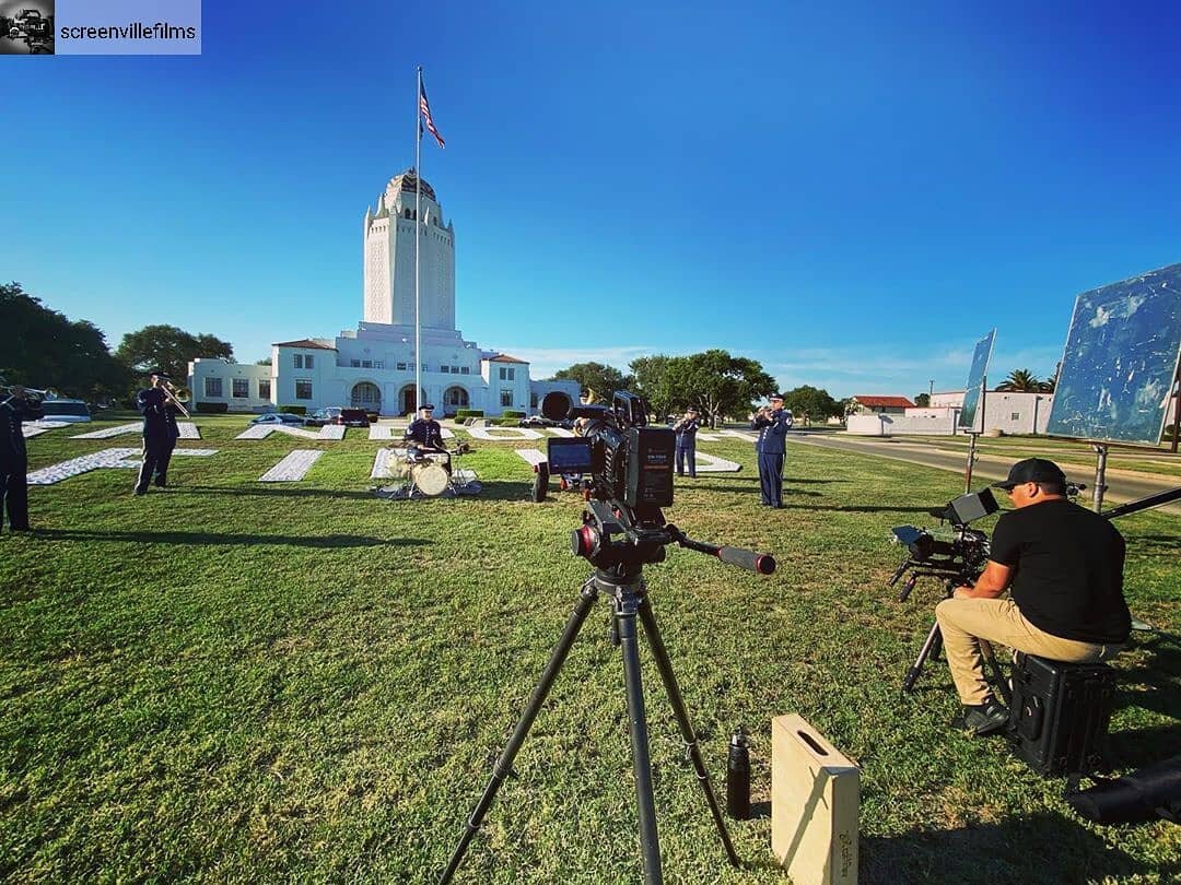 #Repost from @screenvillefilms ... We&rsquo;re back at it today. This time at Randolph AFB. With @djdogbone @klrntv and @synccinema on the ones and twos. .
.
.
.
#videoproduction #sanantonio #miltaryband #airforceband #militarycityusa #videography #m