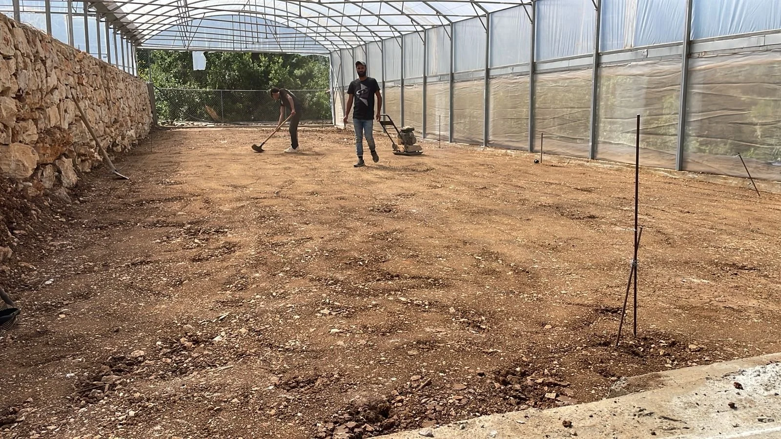 Hydroponic greenhouse installation 