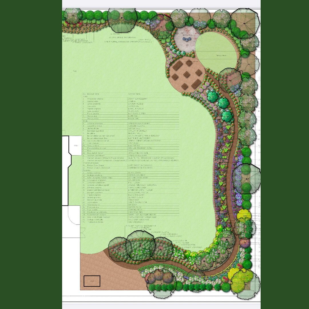 What does 14,000 sf of turf converted to beautiful, functional native plant and edible beds look like?! 🤩 🌱 🌸 🦋 🥕 

Can&rsquo;t wait to see this one go in!! Start planning your fall/winter/spring installation now!

#conservationlandscaping #virg