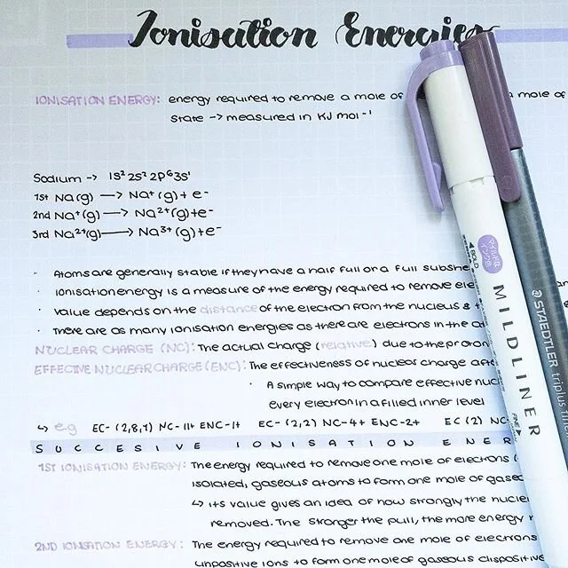 Chemistry Notes on Ionisation Energies🔋
Today was day 45 of lockdown, however it hasn&rsquo;t been all bad. It&rsquo;s allowed me to learn new hobbies and revisit things that I haven&rsquo;t done for years. I recently started playing the guitar agai