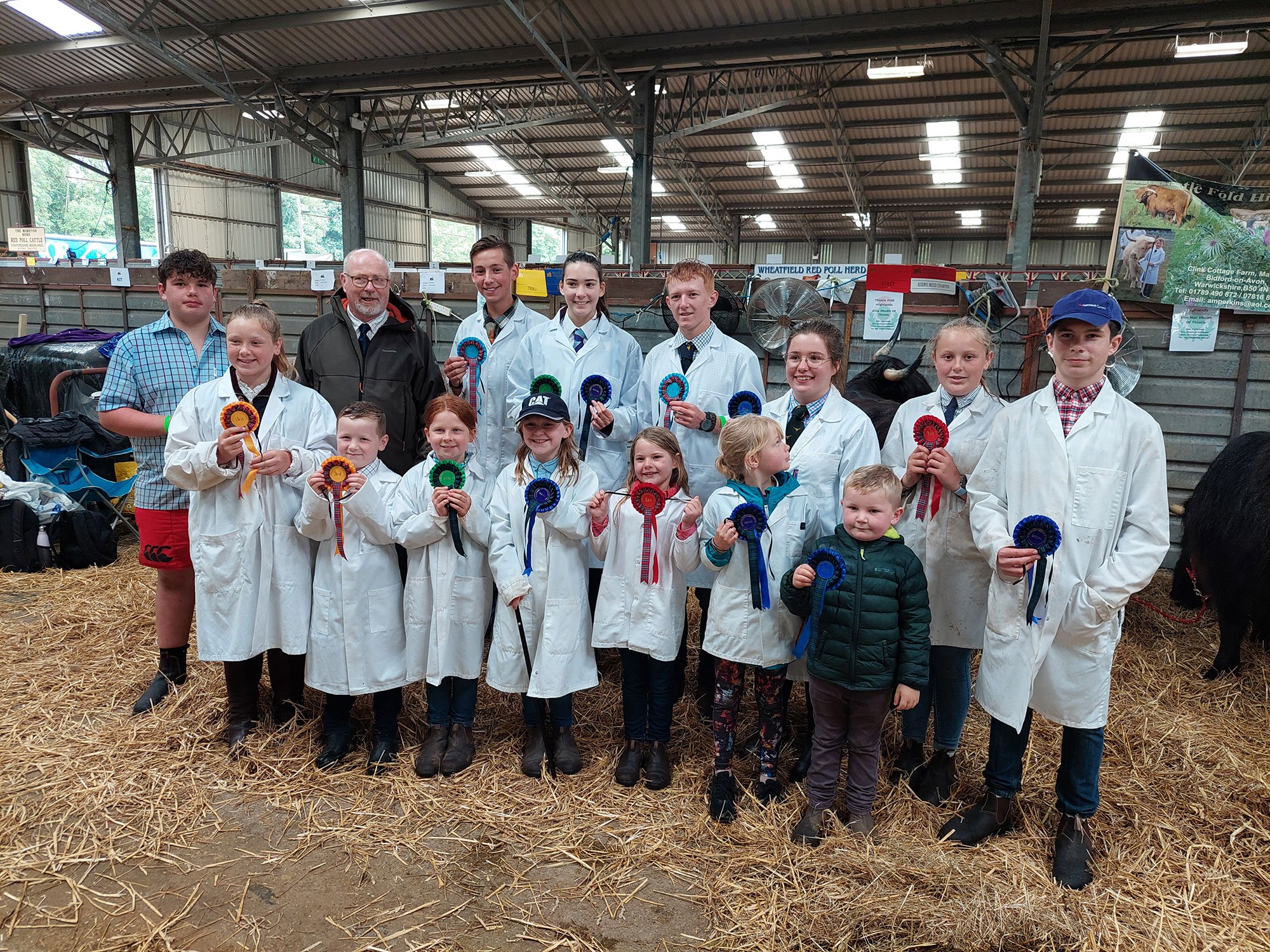 Young handlers at the Three Counties Show