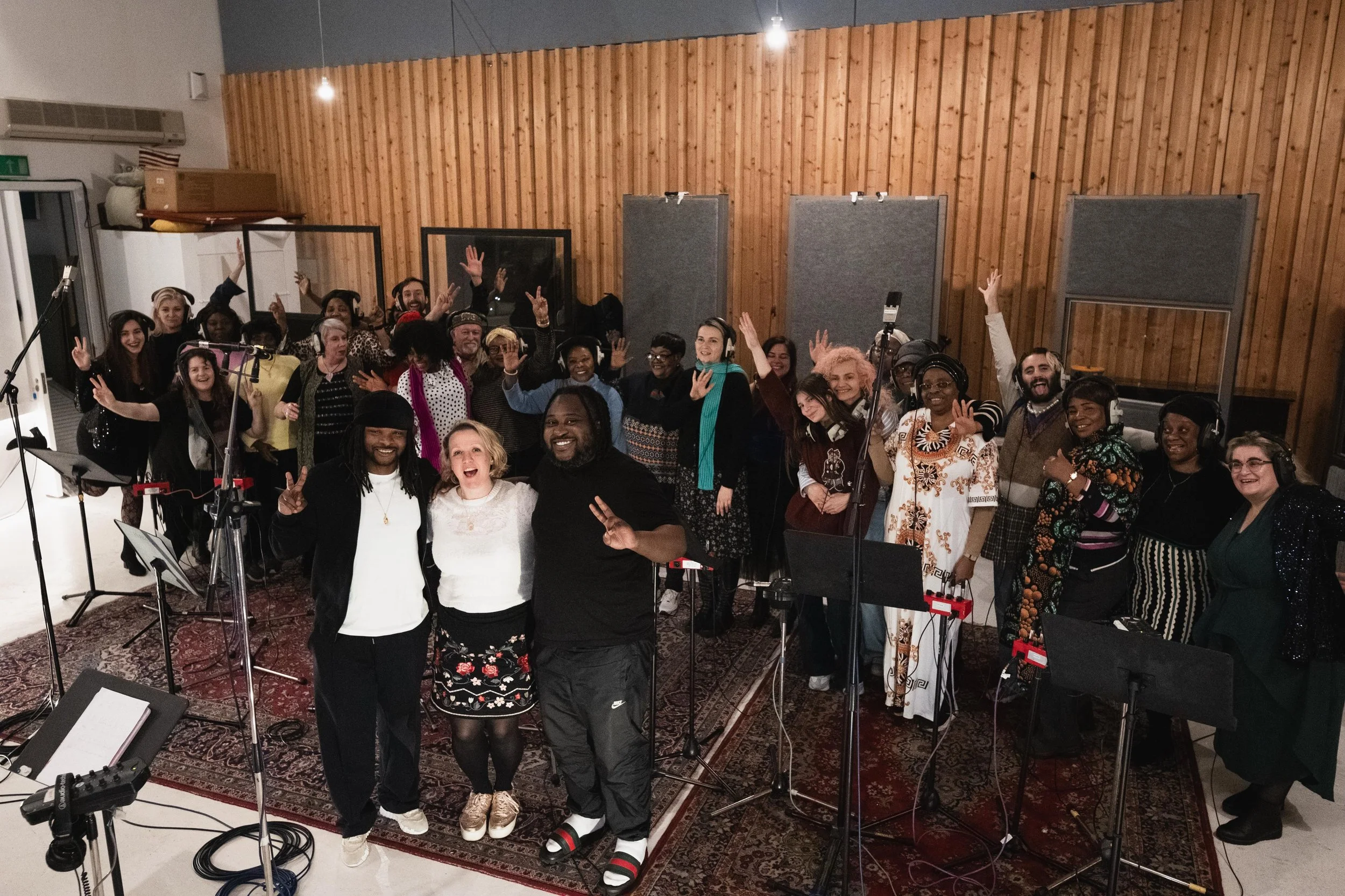 In the studio with Rosca Onya Dec 25 - photo by Aref Hussaini