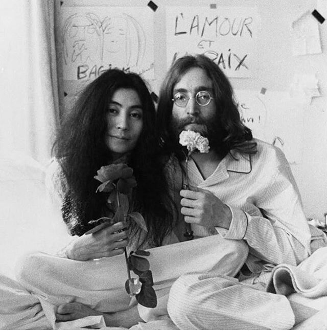 Give Peace a Chance✊🏾✊#peaceandlove #johnandyoko #johnlennon #yokoono