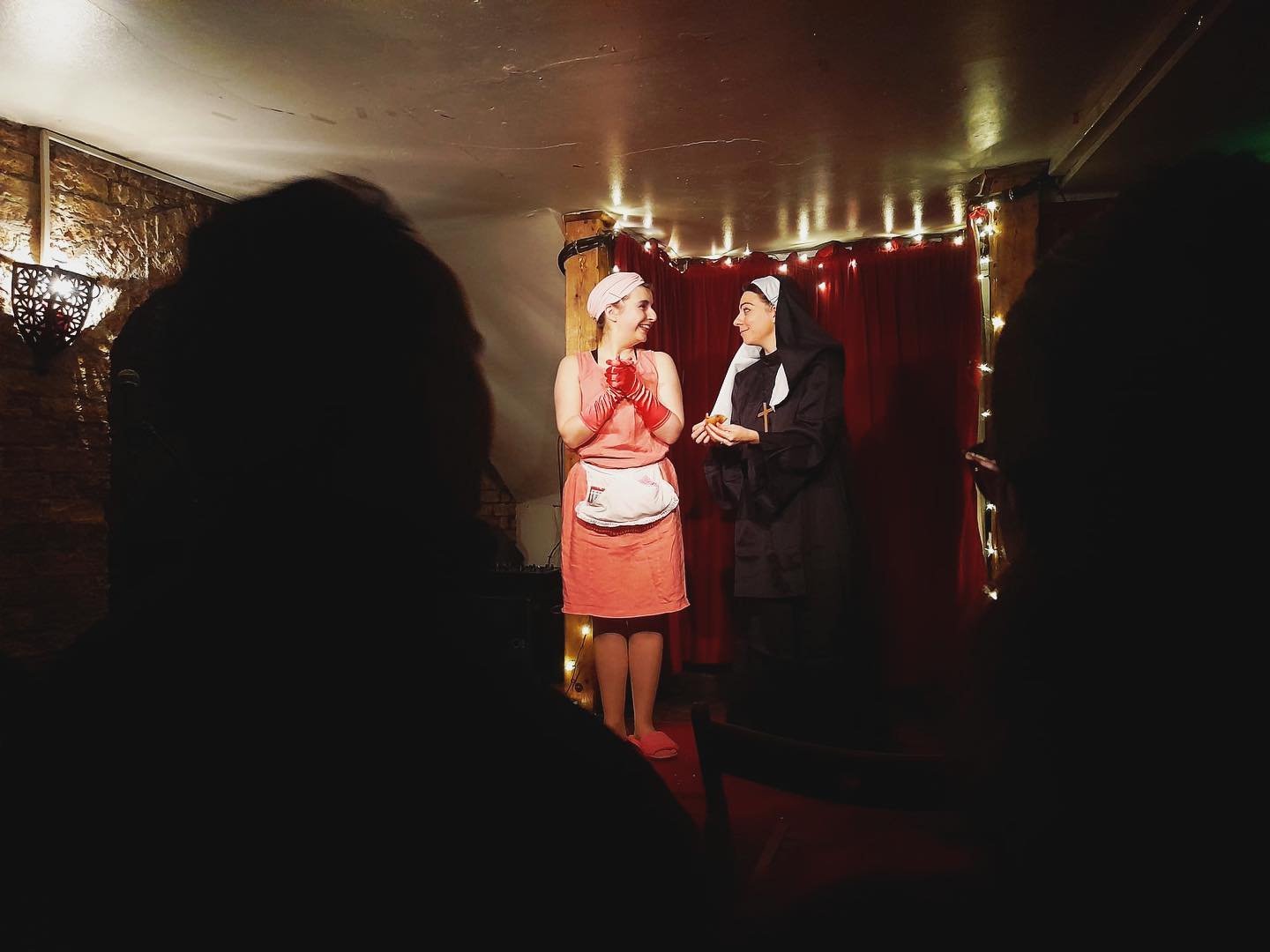 Massive thank you to the wonderful clown acts who joined us for the first Clown Jam @ The Betsy Trotwood.

@marny_godden_comedy 
@woolfendensarah 
@chendriksen 
@emmarosedav1es 
@florawellesleywesley 

And of course my wonderful Co-host @ellieeehope.