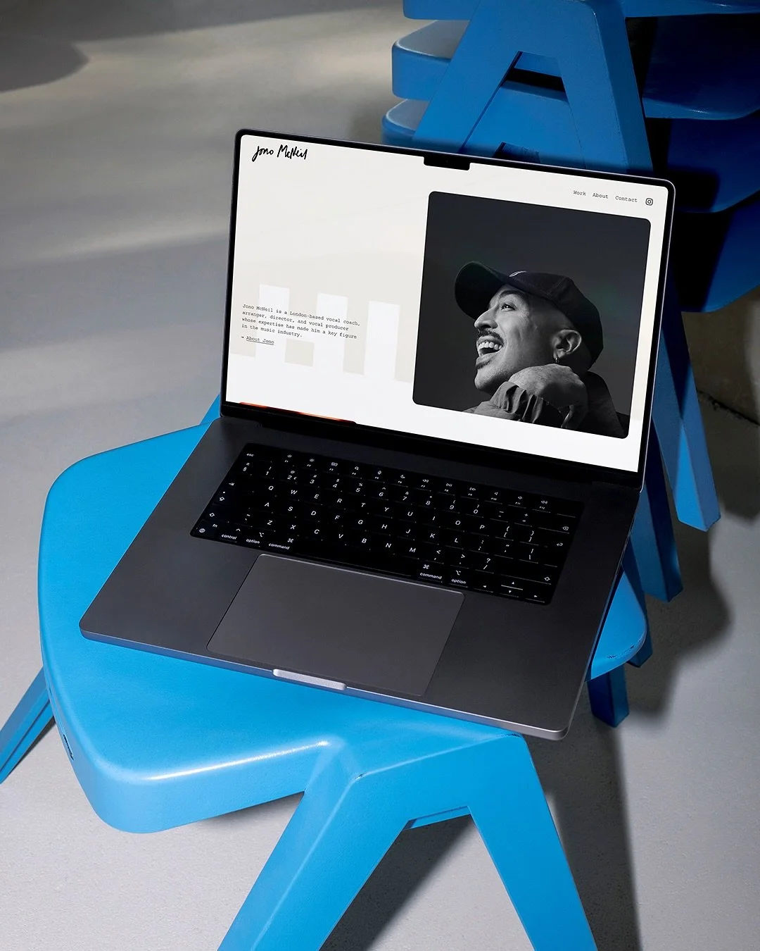 We teamed up with renowned vocal coach and producer @jonomcneil to create a website that reflects the scale of his career and the calibre of his clients. With a clean, minimal aesthetic, earthy tones, and bold typography, the new site lets Jono&rsquo