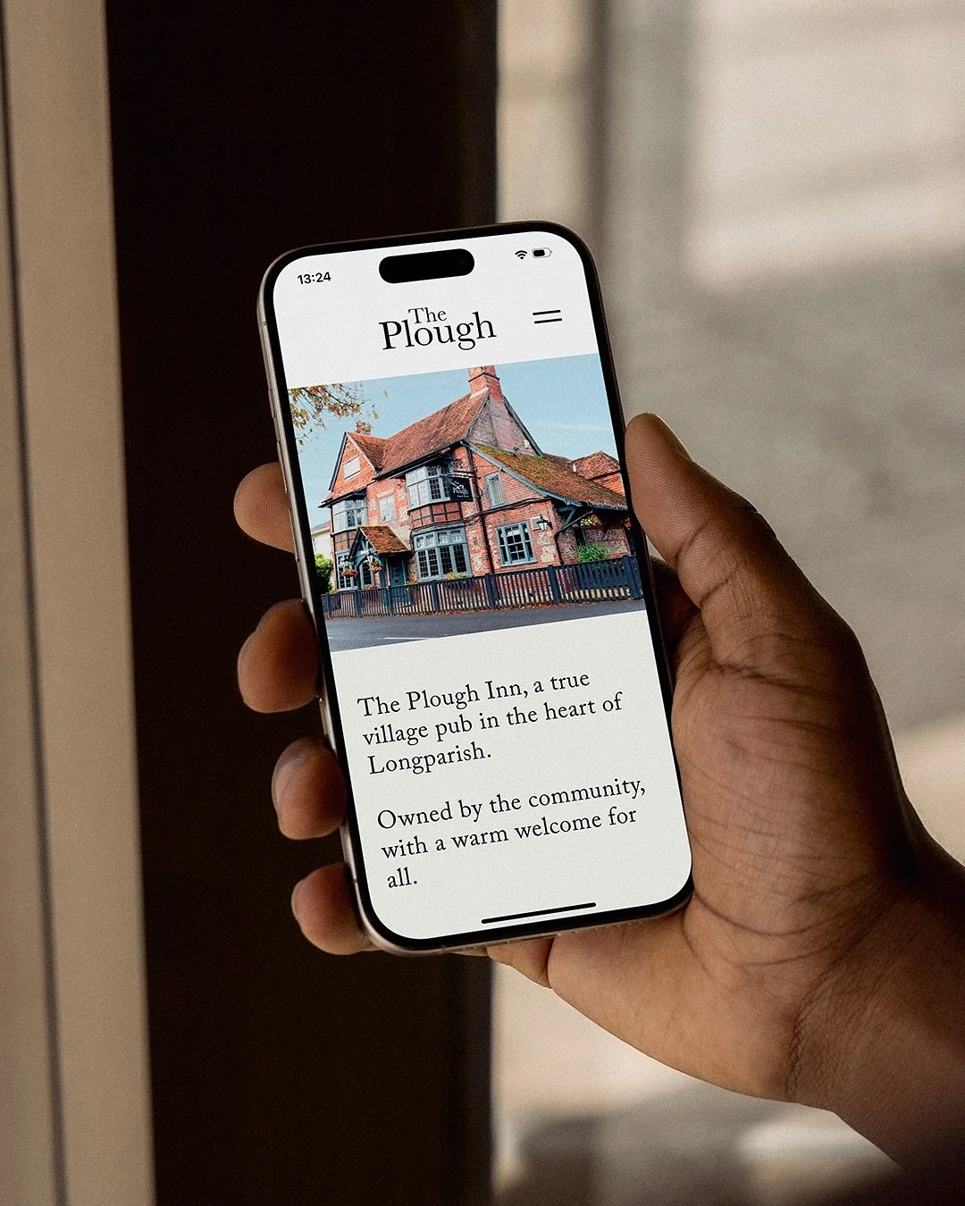 When the local community came together to save @theploughinnlongparish from redevelopment, we helped bring its next chapter online. We refined the brand and designed a website that feels just as welcoming as the pub itself — from detailed menus
