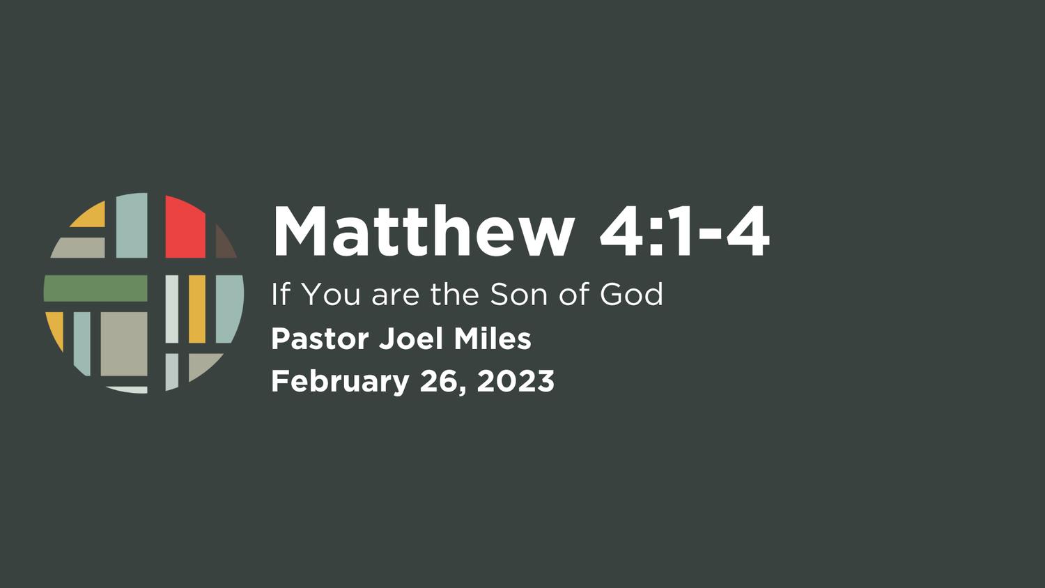Matthew 4:1-4 episode artwork