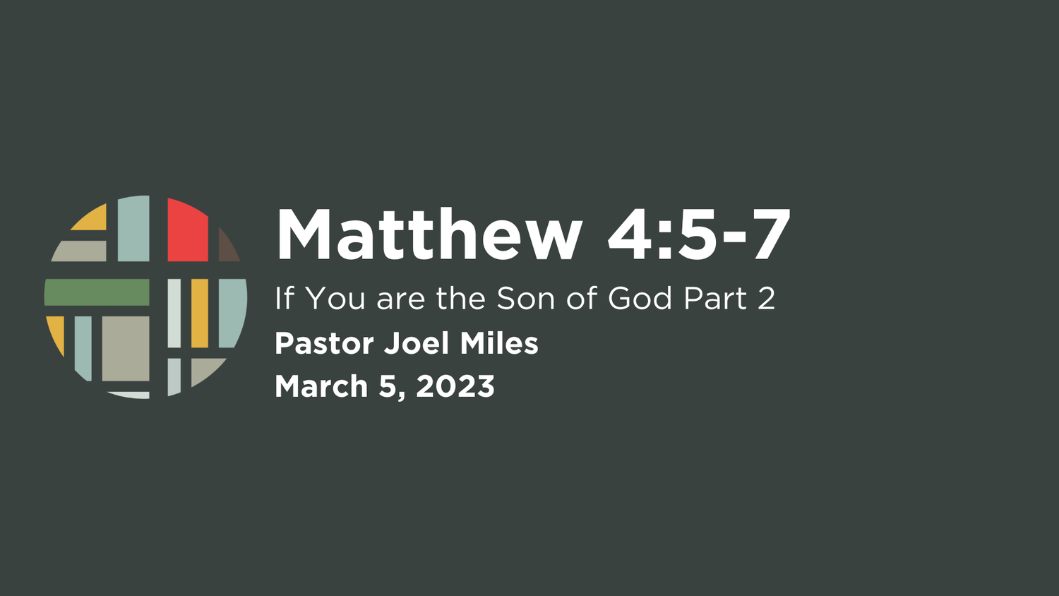Matthew 4:5-7 episode artwork