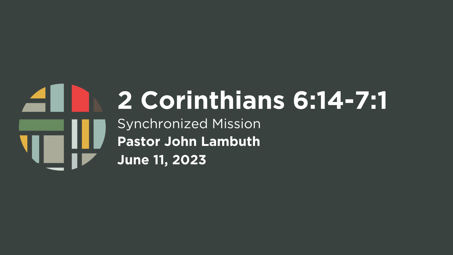 2 Corinthians 6:14-7:1 episode artwork