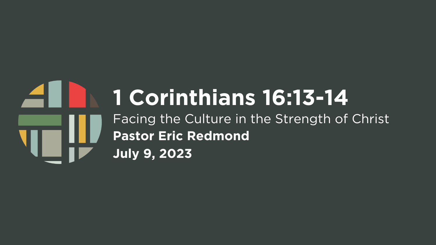 1 Corinthians 16:13-14 episode artwork