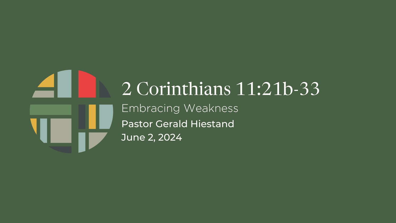 2 Corinthians 11:21b-33 episode artwork