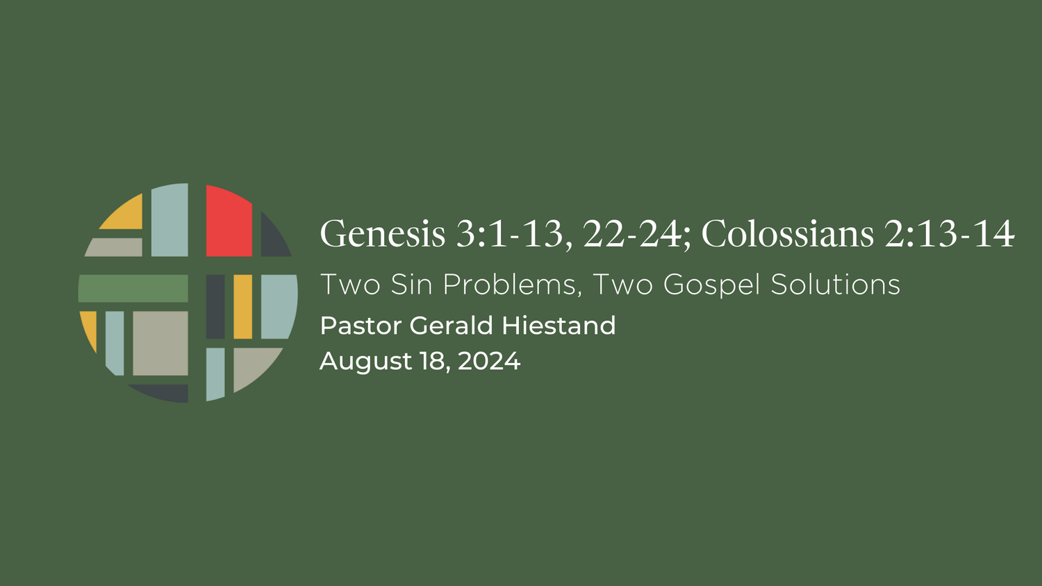 Genesis 3:1-13, 22-24; Colossians 2:13-14 episode artwork