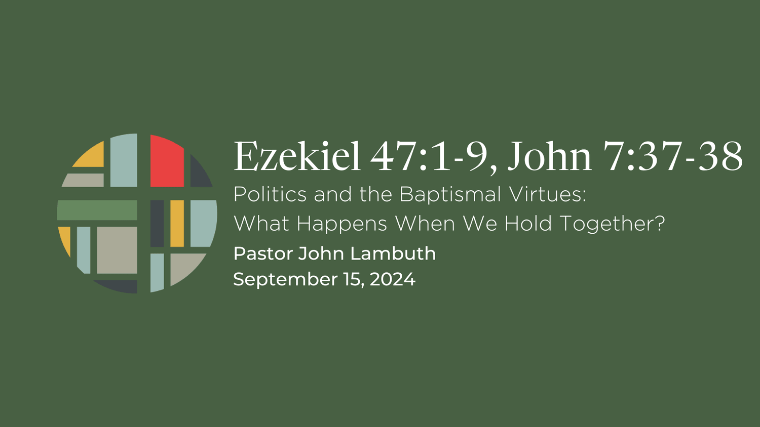Ezekiel 47:1-9, John 7:37-38 episode artwork