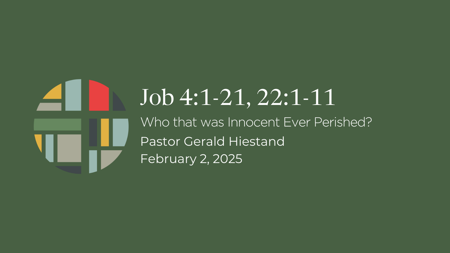 Job 4:1-21, 22:1-11 episode artwork