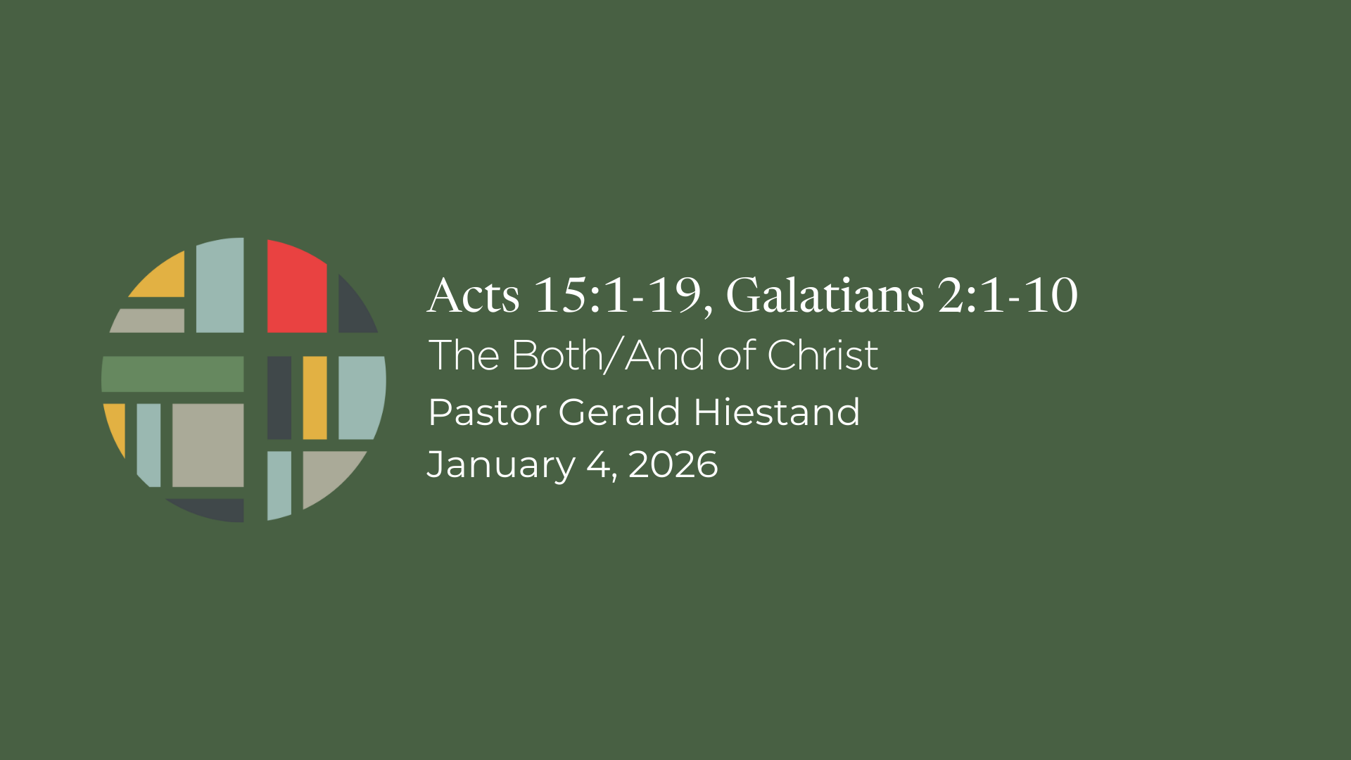 Acts 15:1-19, Galatians 2:1-10