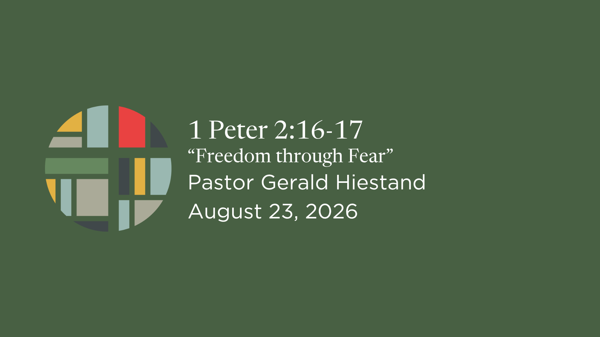 1 Peter 2:16–17