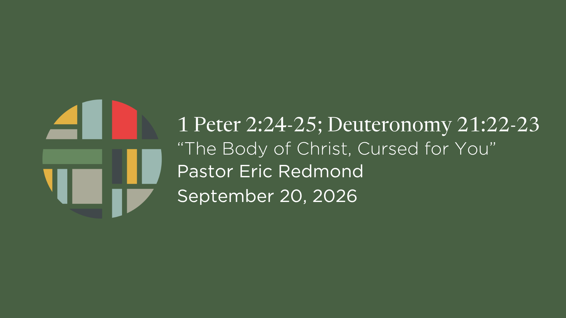 1 Peter 2:24–25; Deuteronomy 21:22–23