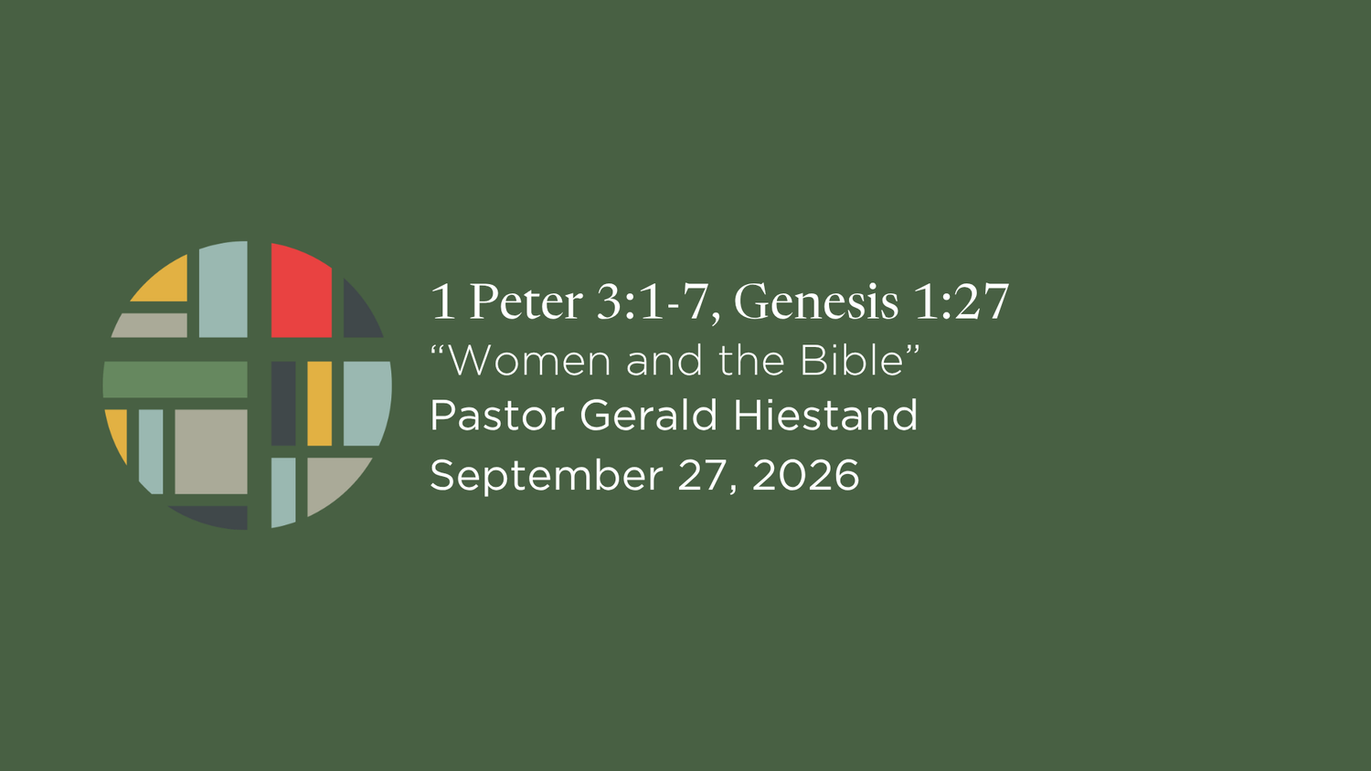 1 Peter 3:1–7; Genesis 1:27 episode artwork